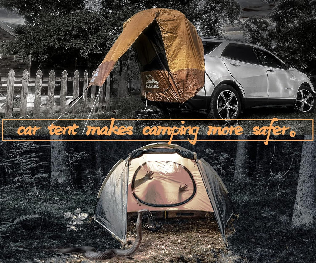 Black Waterproof 3000MM Tailgate Shade Tent for SUV Van X4747