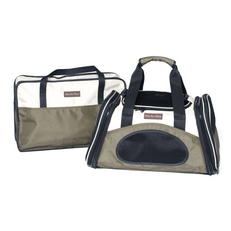 Expandable Pet Carrier, Olive W71903