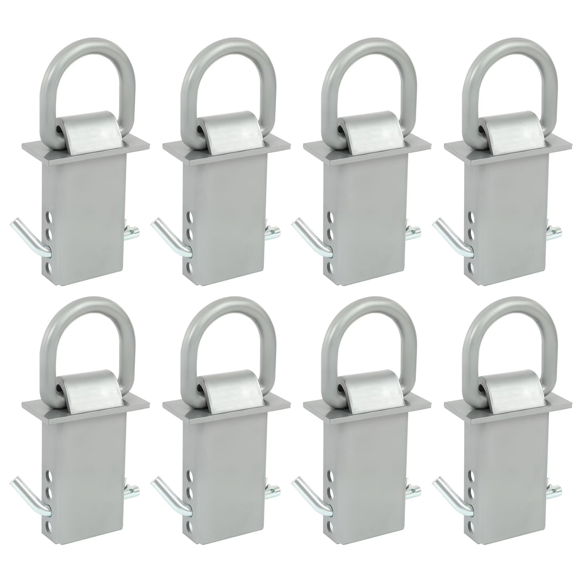 8 Pcs Removable Trailer Stake Pocket Tie Down D Ring Zinc Coated 5400 Lbs Load Limit Q928727
