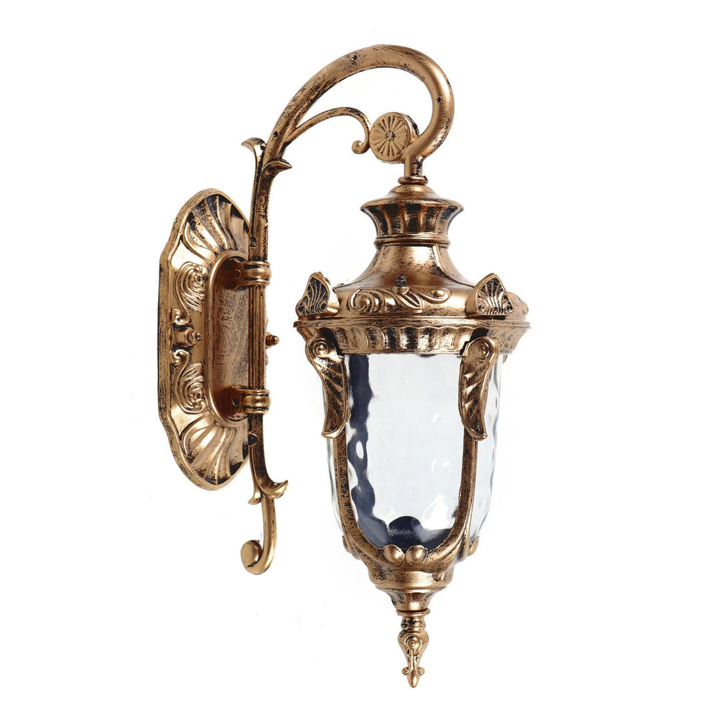 Antique Wall Light Lantern Sconce Glass Lampshade U70431