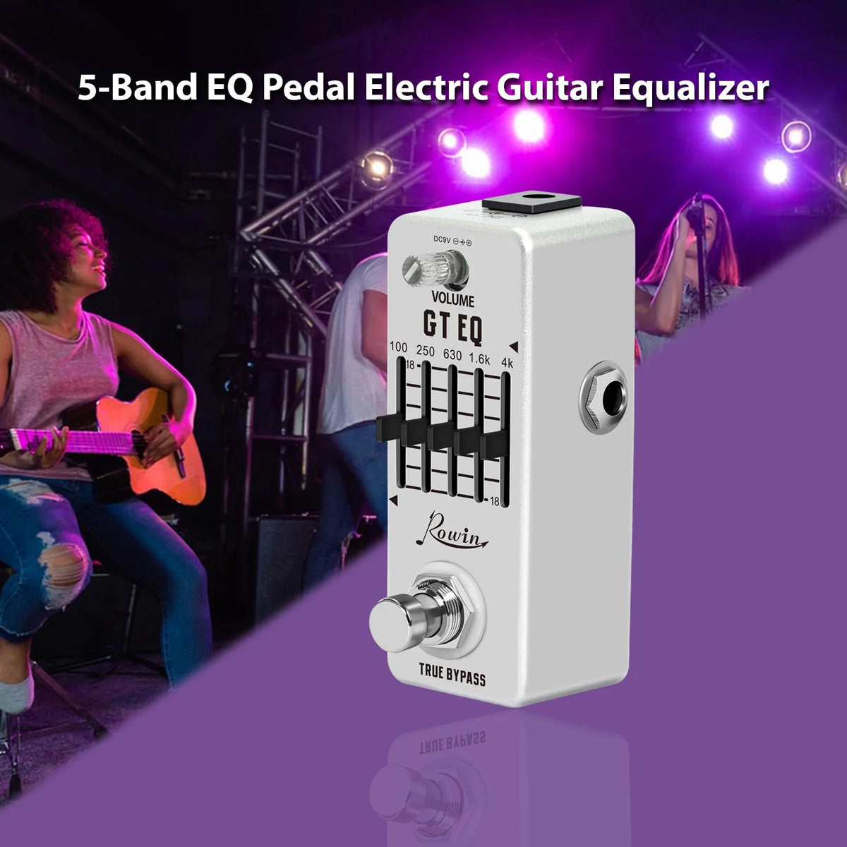 5-Band EQ Pedal for Electric Guitar with True Bypass G869