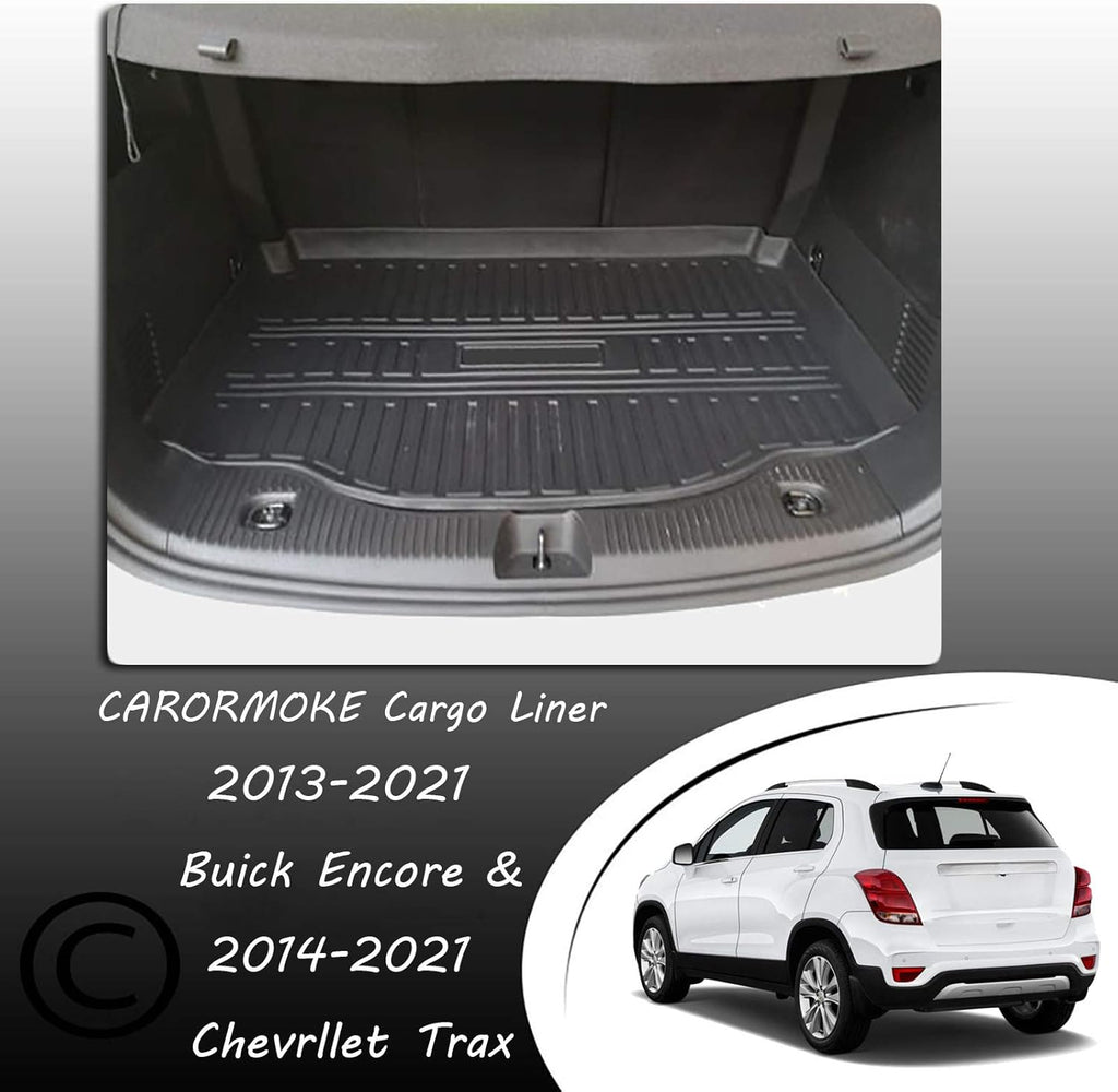 Cargo Liner Trunk Mat Cargo Tray Black Pack of 2 D511