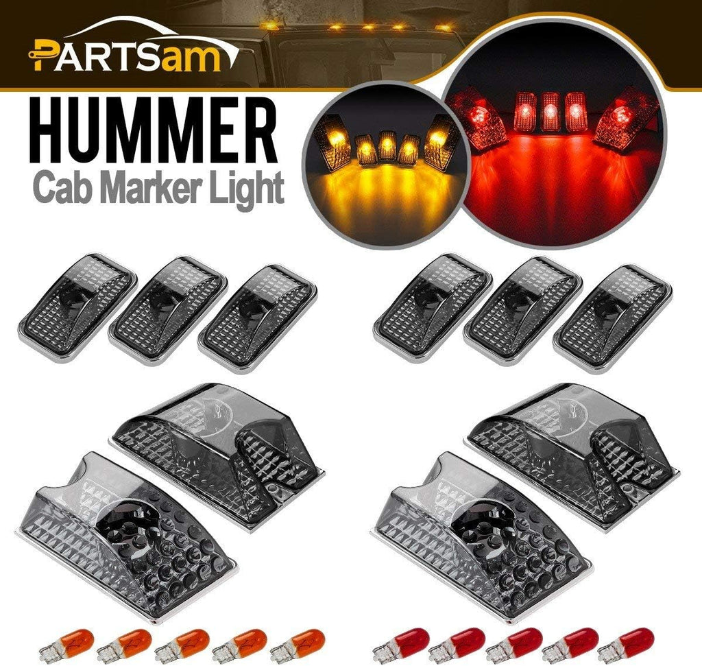 Smoked Housing Cab Roof Lights with T10 Halogen Bulbs Z9308