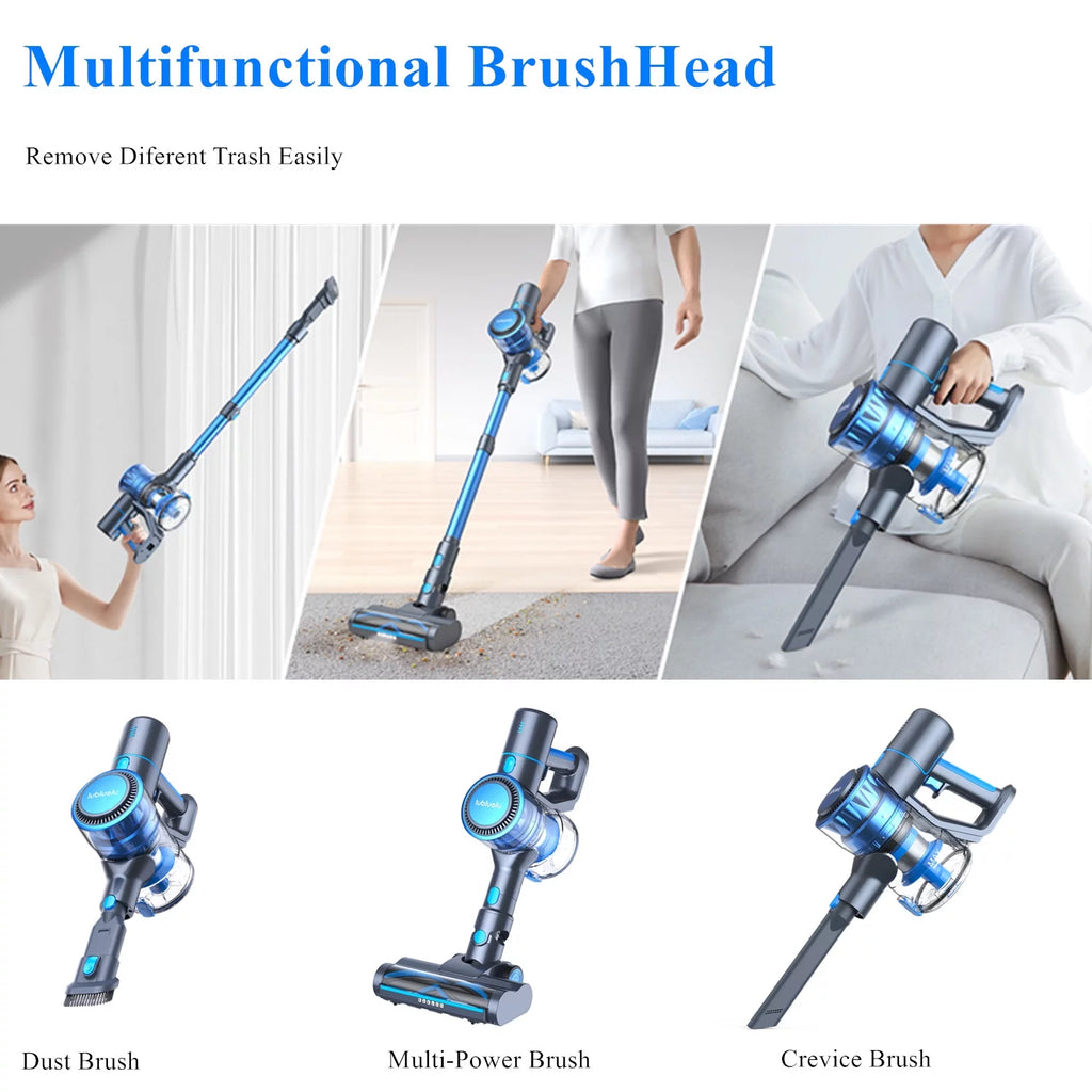 Cordless Stick Vacuum Cleaner Blue W692