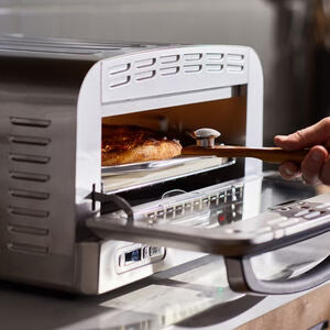 1800W Indoor Pizza Oven with Pizza Stone, Deep-Dish Pan & Pizza Peel Y8577