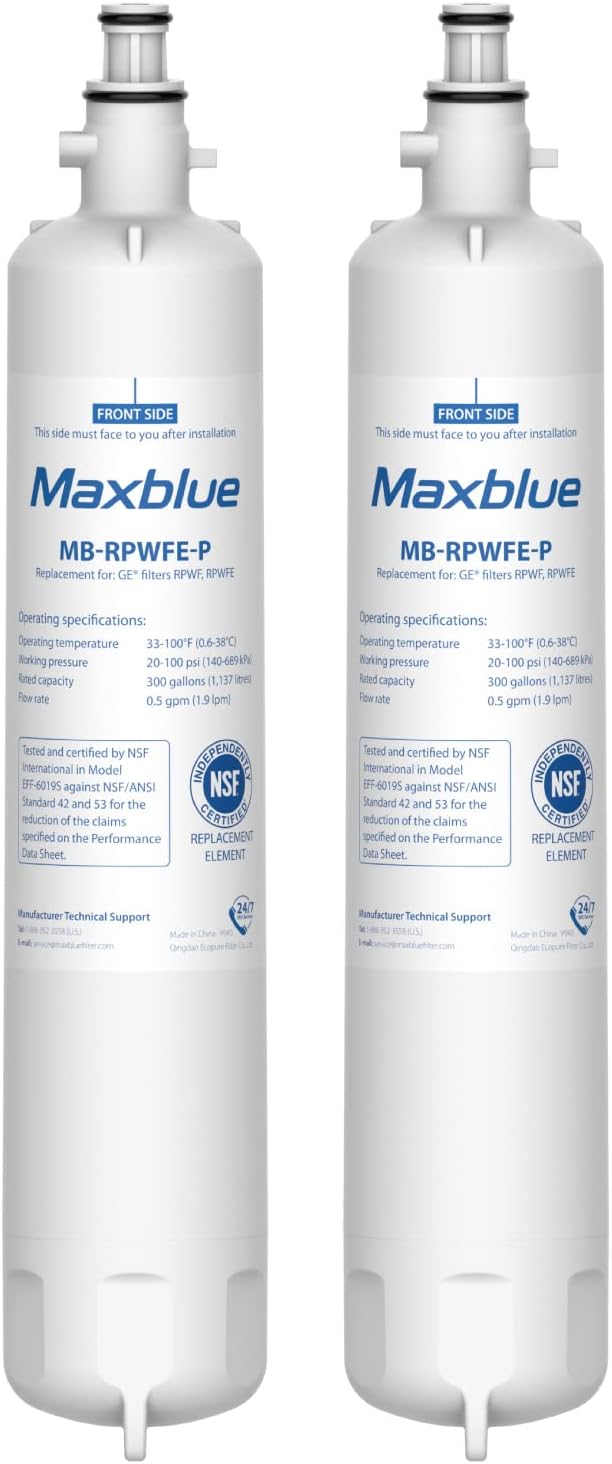 Refrigerator Water Filter, 2 Filters Pack of 2 P819