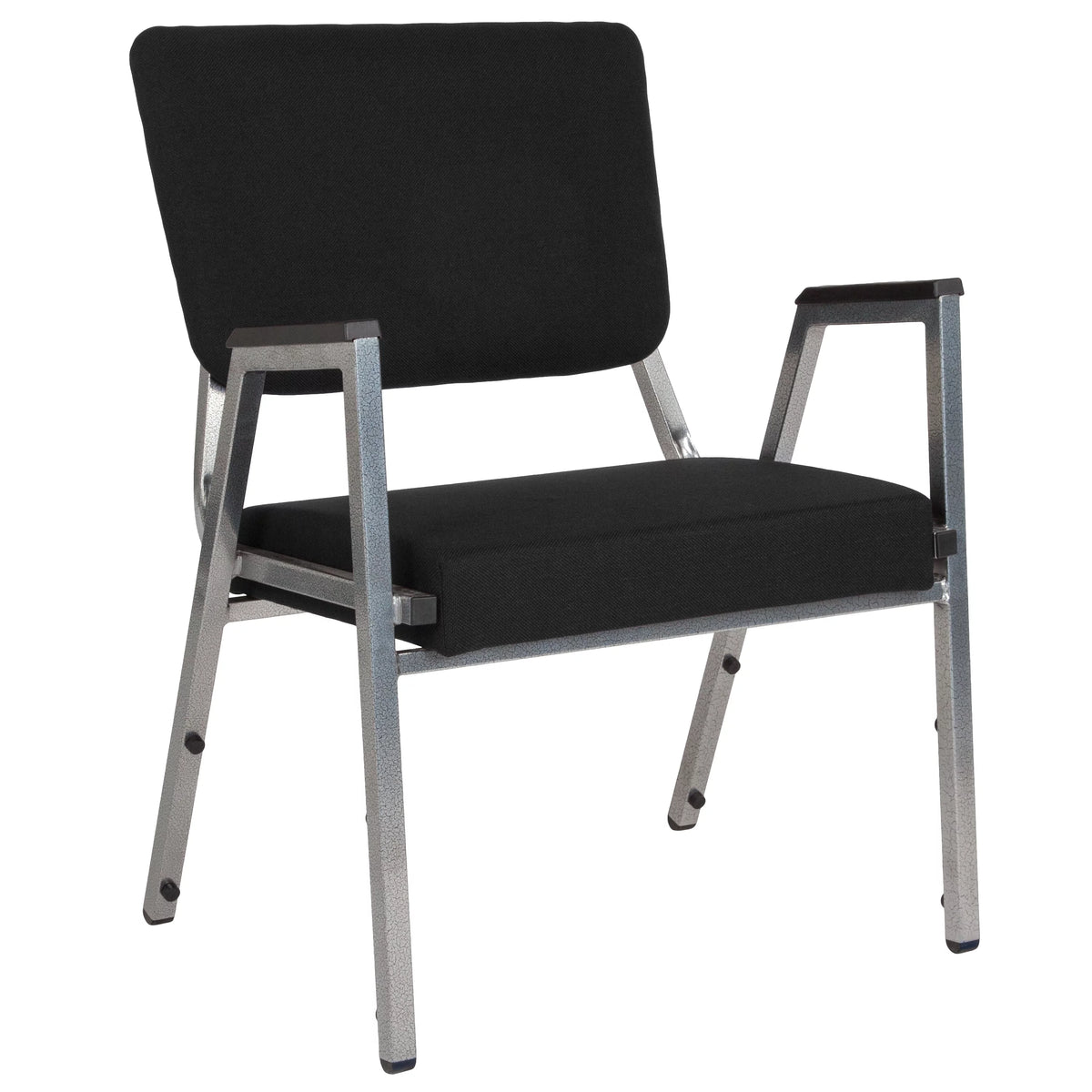 4 Pack Black Antimicrobial Fabric Bariatric Medical Reception Arm Chair D117