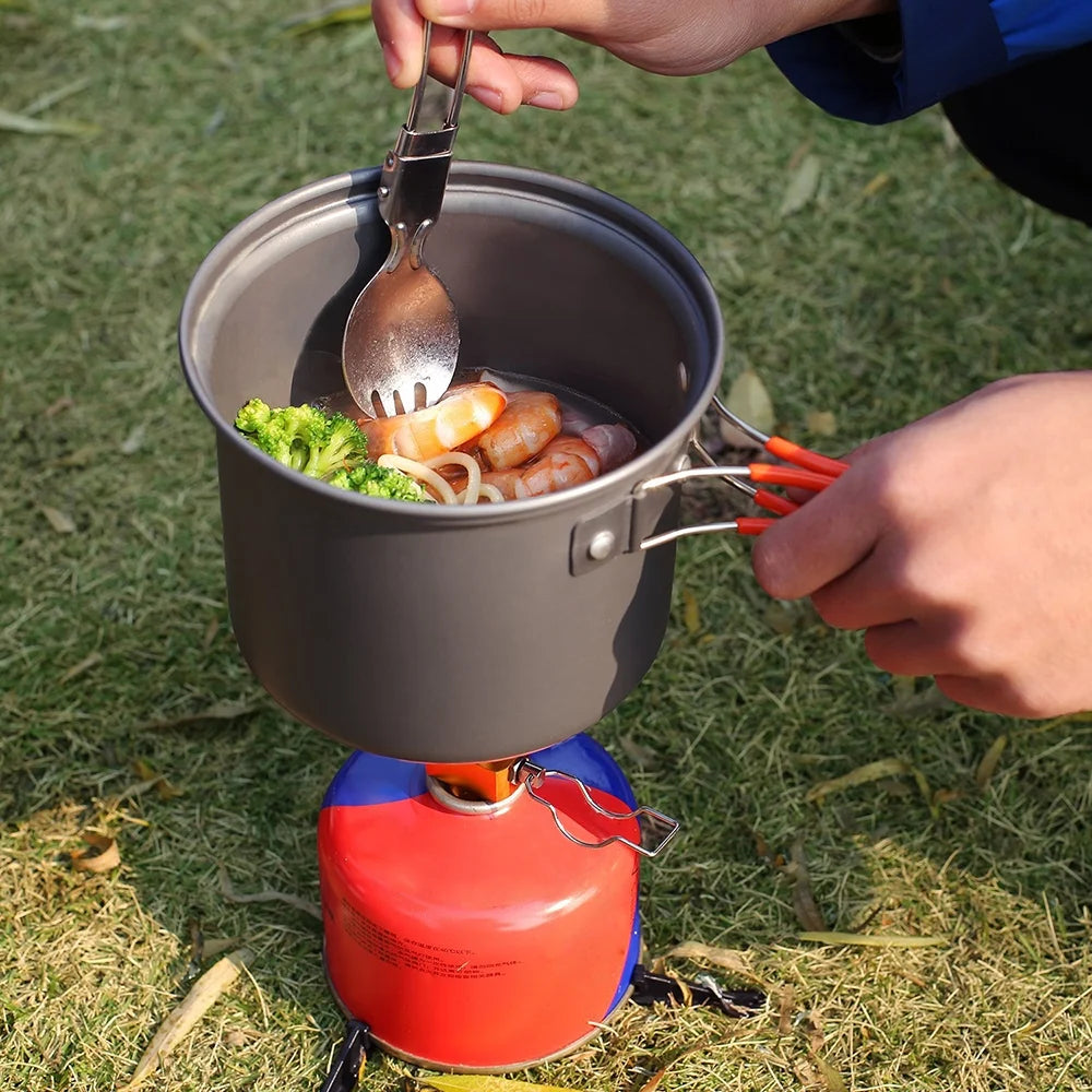 Camping Cookware Set with Cooking Pots X59987