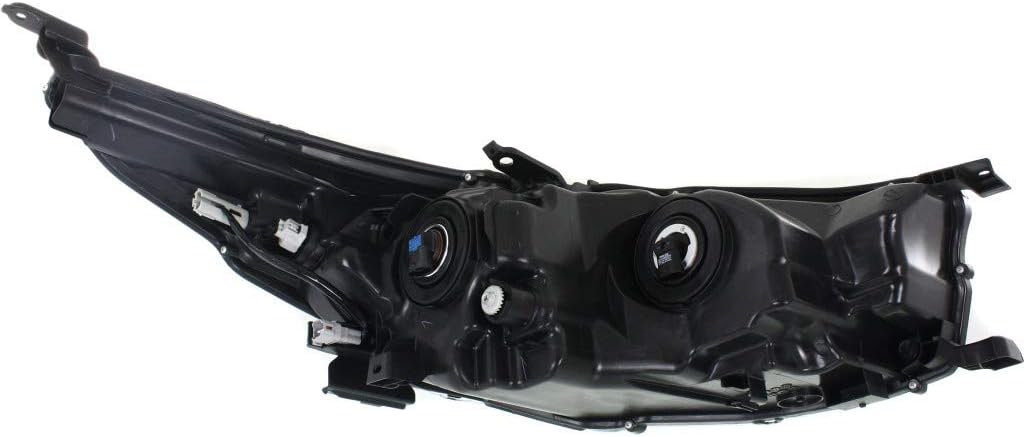 Smoked Chrome Headlight Assembly Pair for Toyota Highlander/Hybrid 2014-2015 I3870