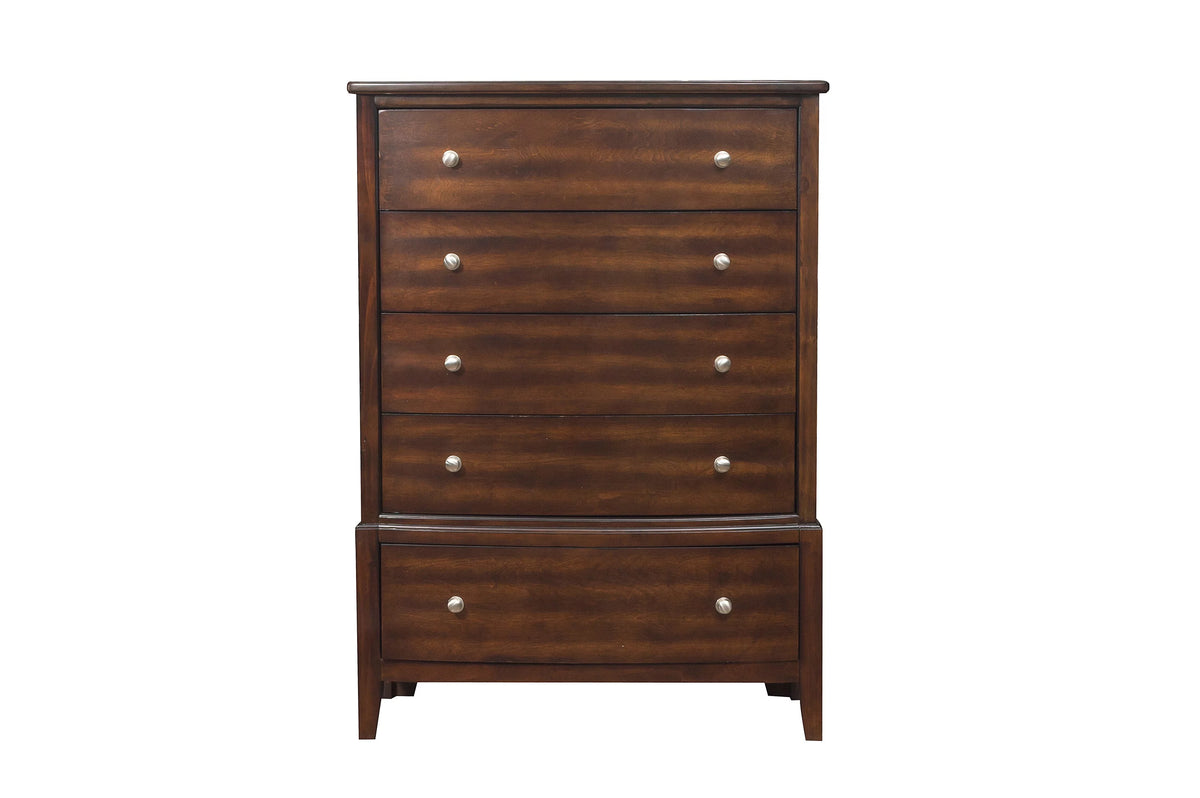 Dark Cherry 5 Drawer Chest I33627