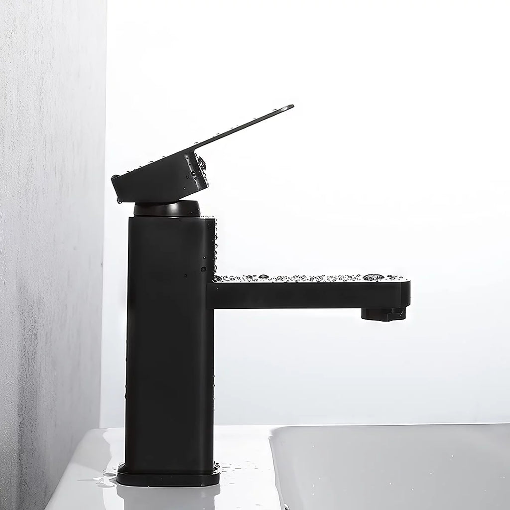 2Pack Single Handle Black Bathroom Sink Faucet Z869023