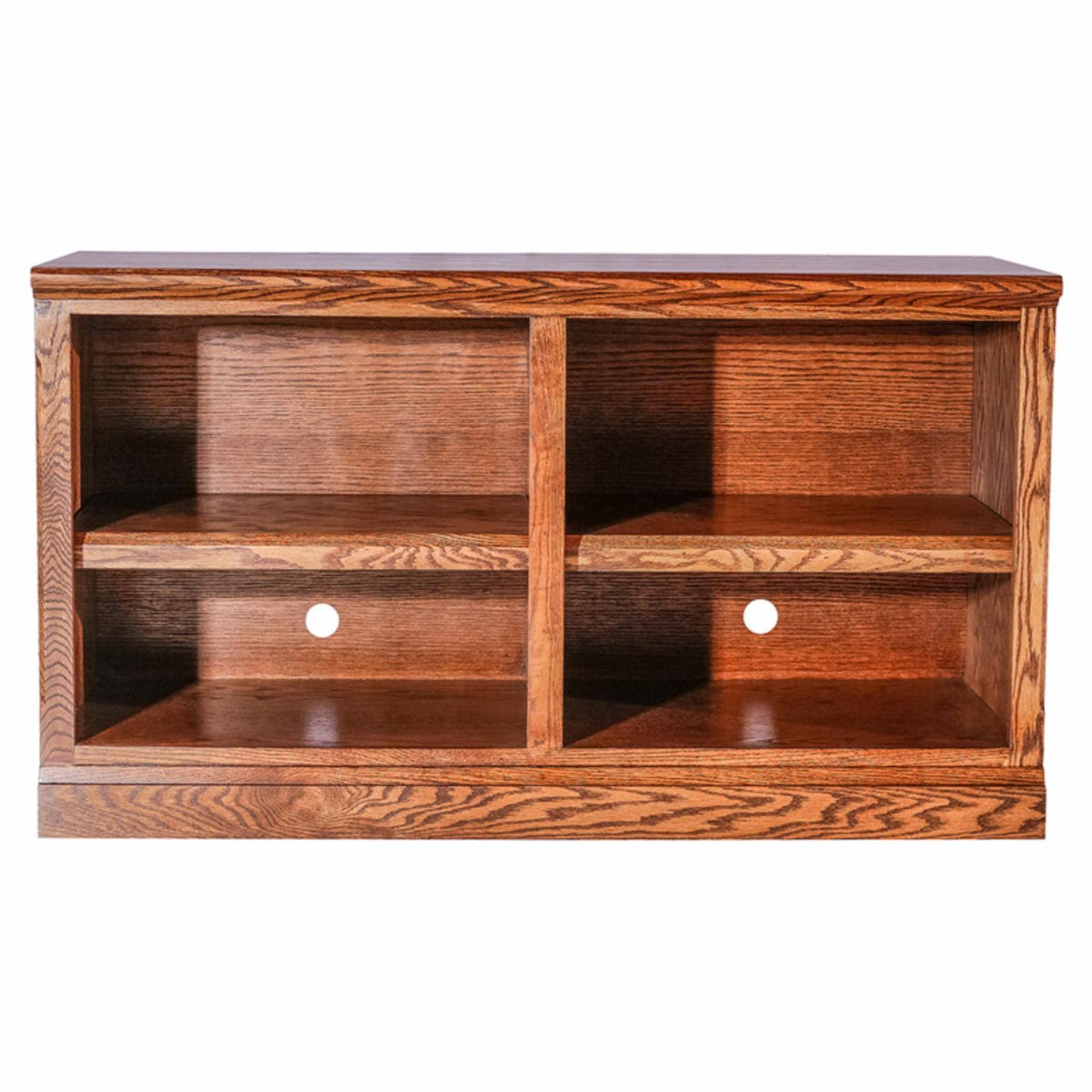 Mission TV Cart with Open Shelves Unfinished Oak, 42 in. Z613489