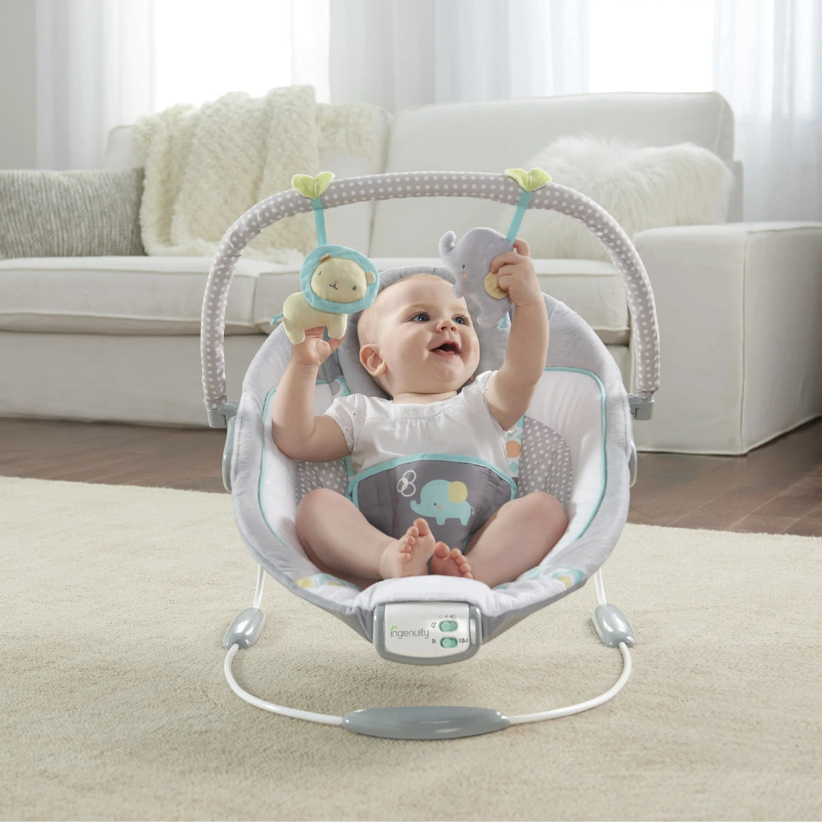 Baby Bouncer with Vibrating Infant Seat & Music D9951