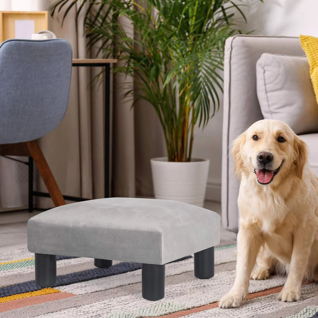 Velvet Ottoman Footstool B9842
