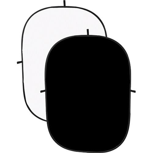 Collapsible Background 5 x 7' Black/White X637