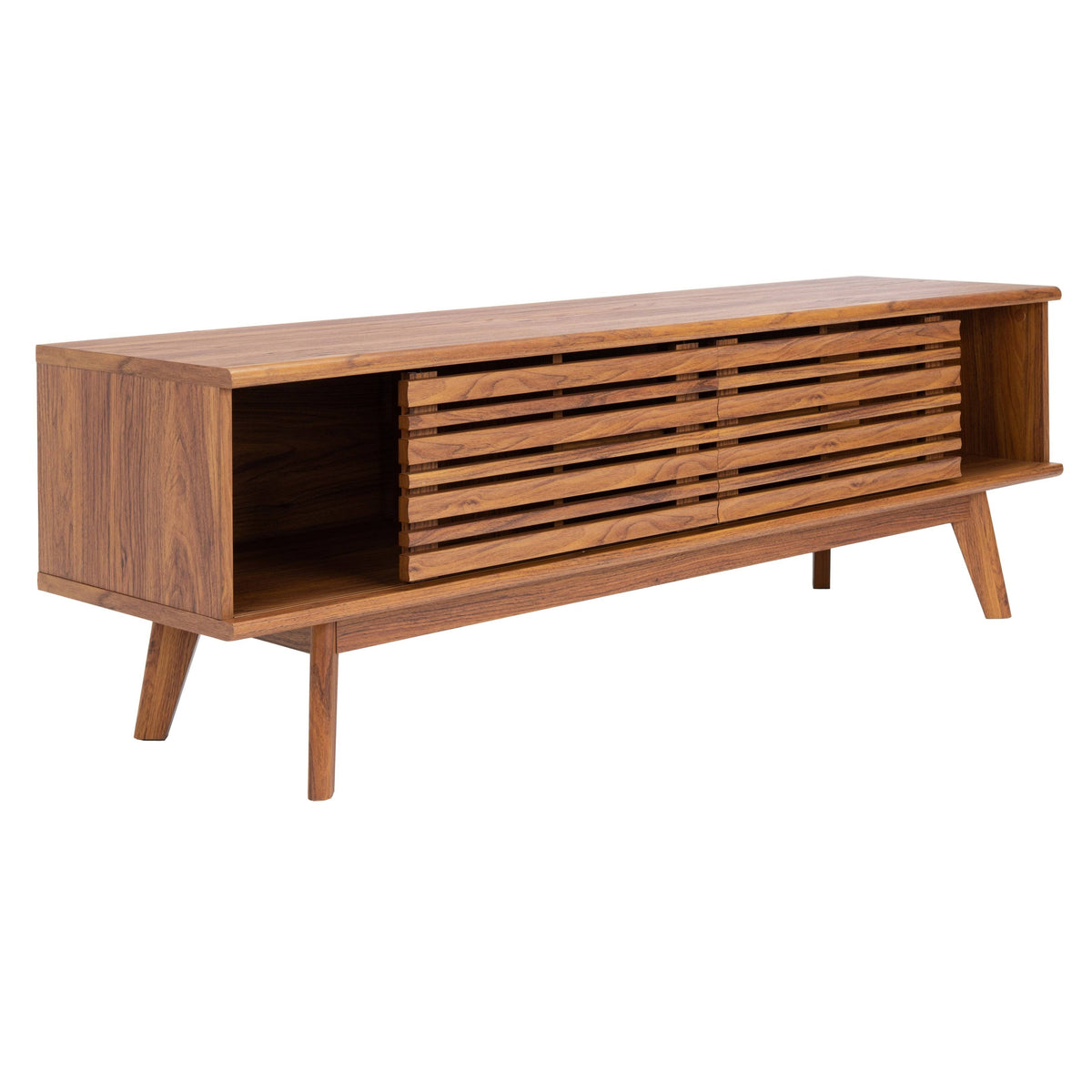 Walnut 2-Shelf Media Stand J752078