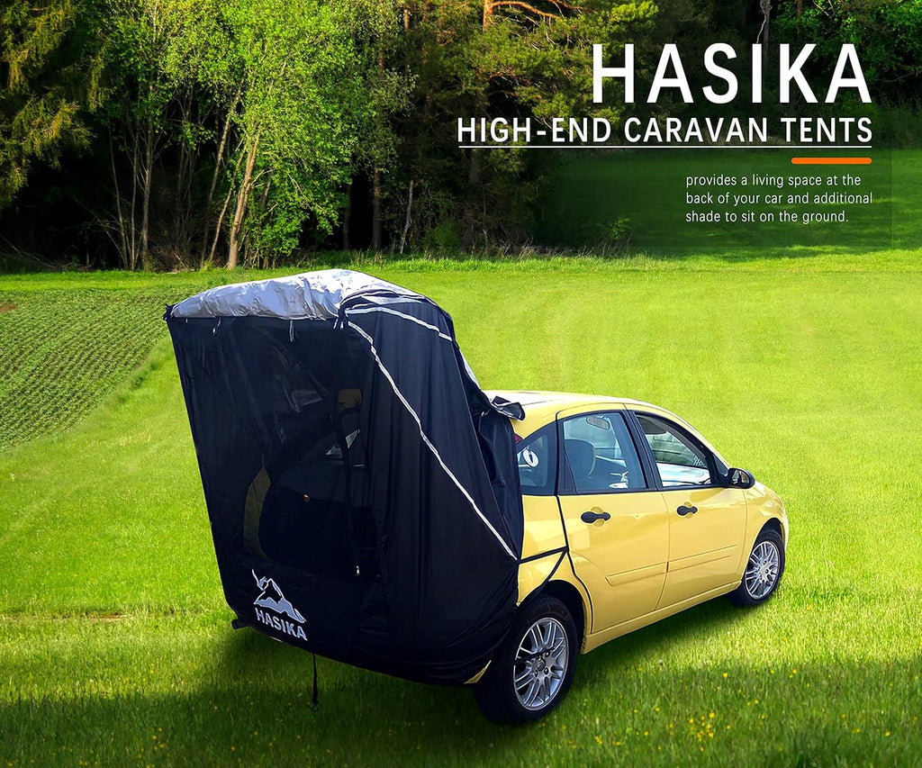 Black Waterproof 3000MM Tailgate Shade Tent for SUV Van X4747