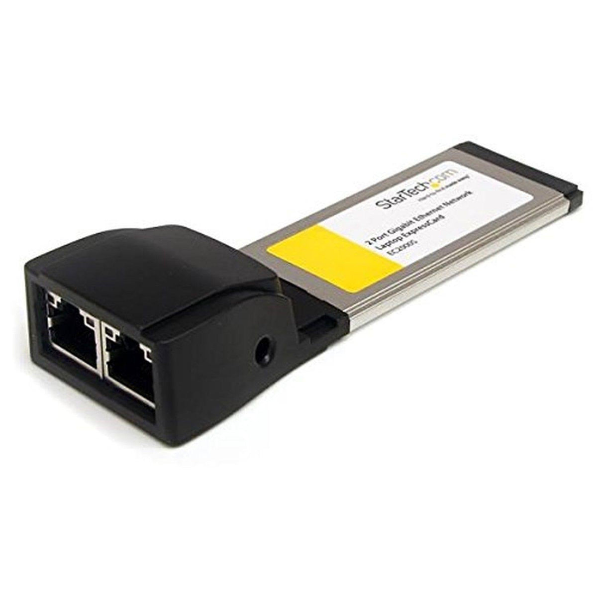 Dual Port ExpressCard Gigabit Laptop Ethernet Network Adapter G803726