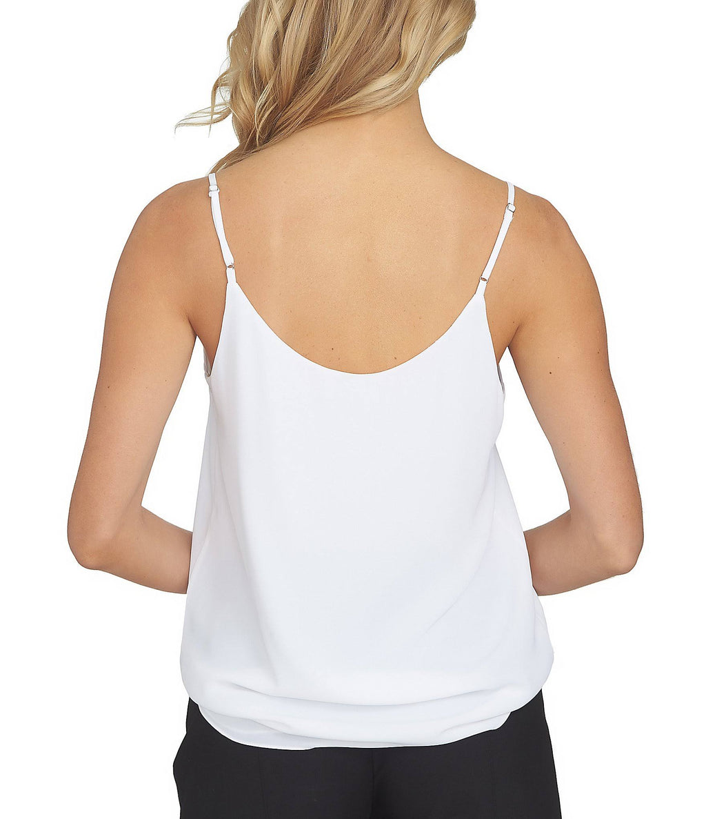 Rich Black Chiffon V Neck Camisole Top M956804