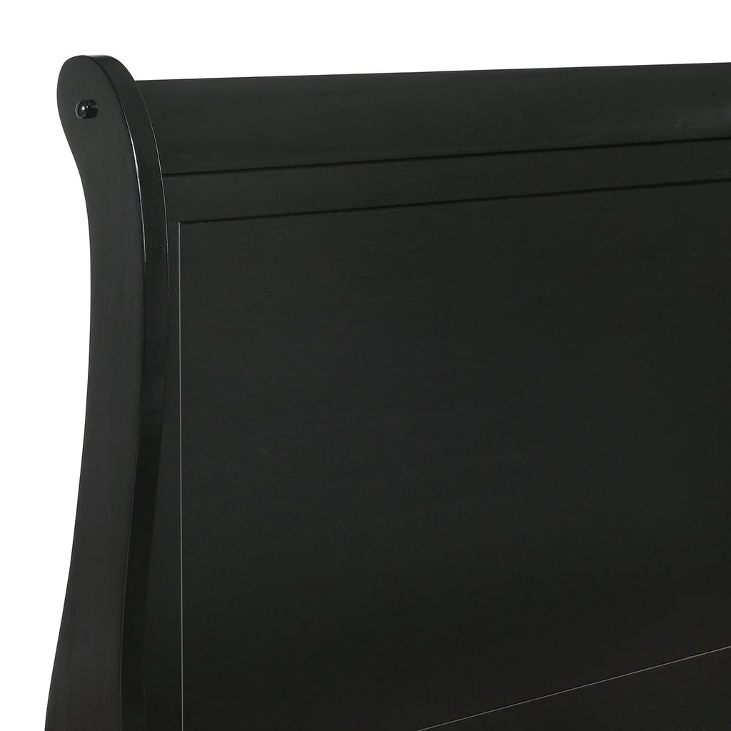 Queen Panel 3PC Bedroom Set in Black F6739