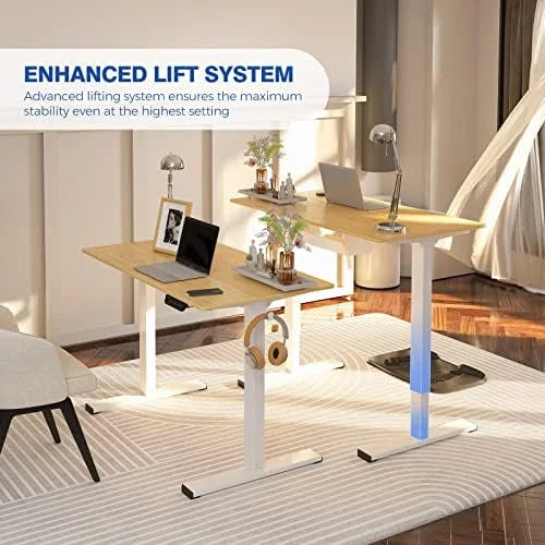Height Adjustable Electric Sit Stand Desk 40 x 24 Inches O138919