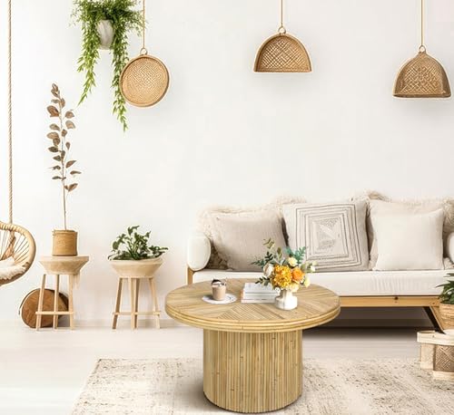 Round Rattan Coffee Table D261204