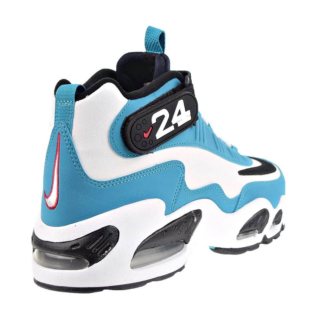 Aqua Marine Black White Men's Shoes H9722