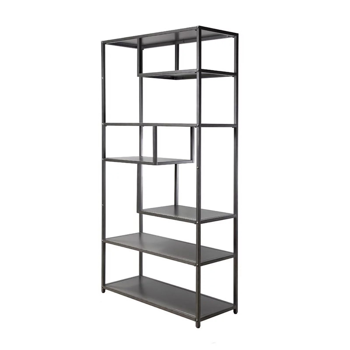Industrial Metal 6-Shelf Bookcase B388