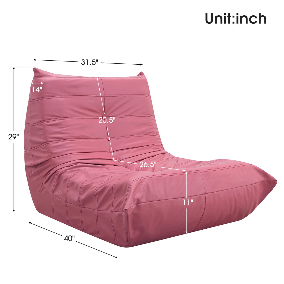 Oversized Armless Lounge Chair Z937698