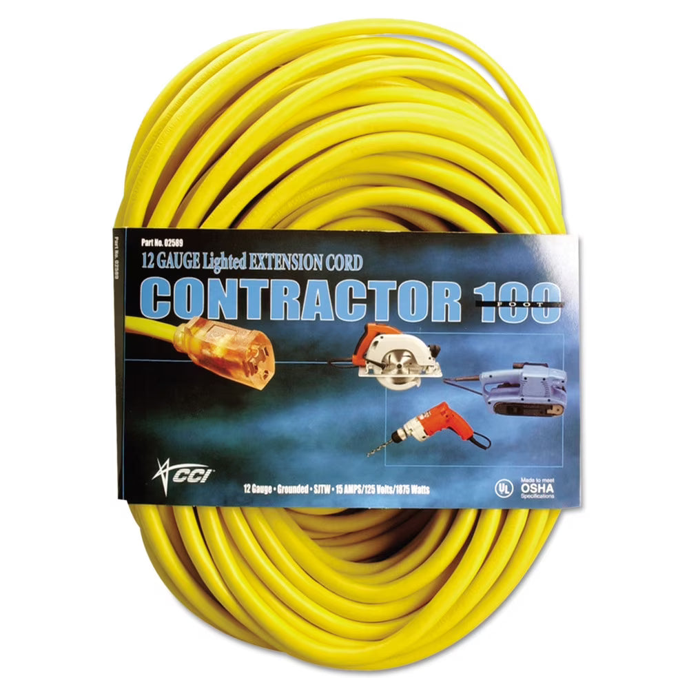 50' Yellow Extension Cord Z1327