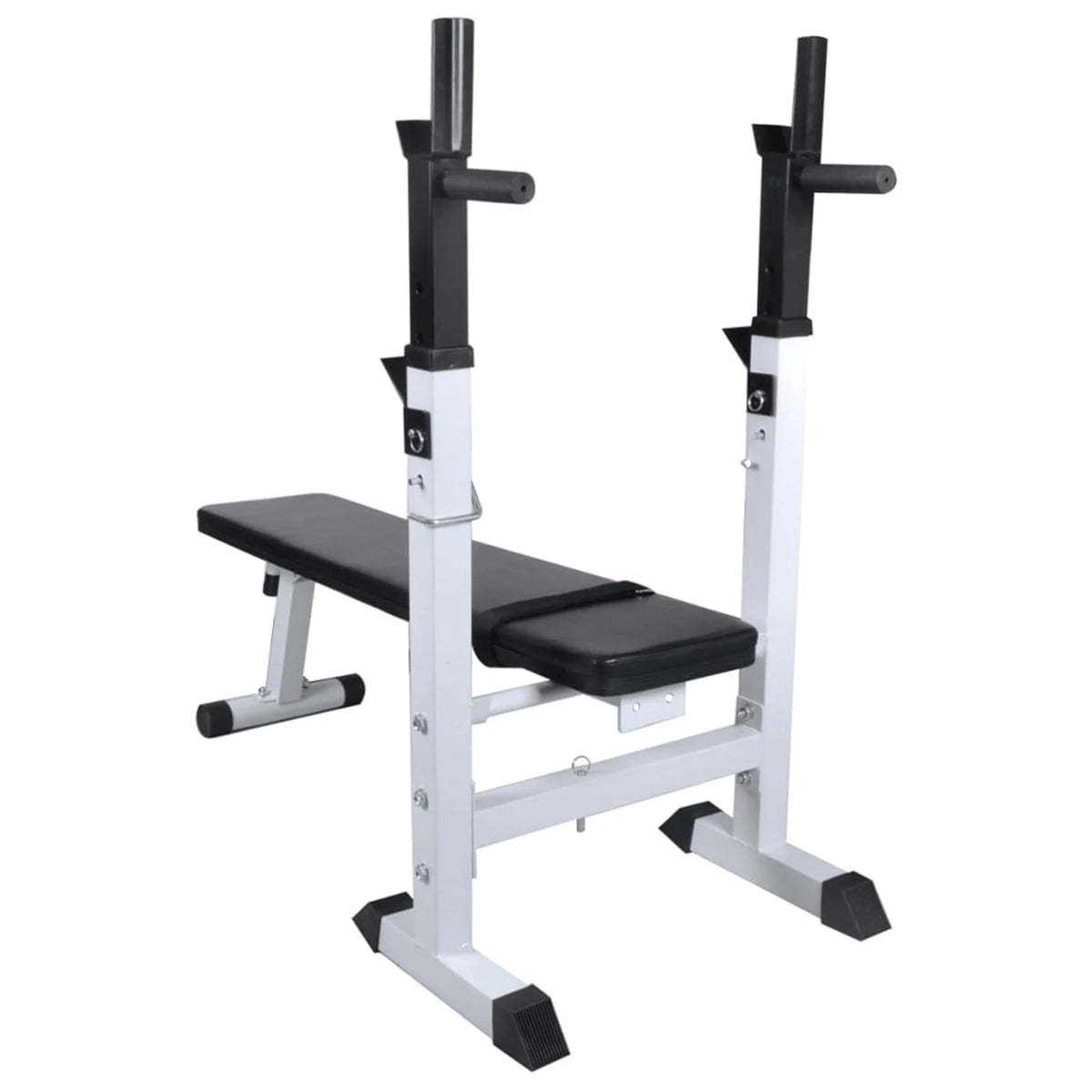 Workout Bench with Weight Rack, Barbell and Dumbbell Set 264.6 lb P510527