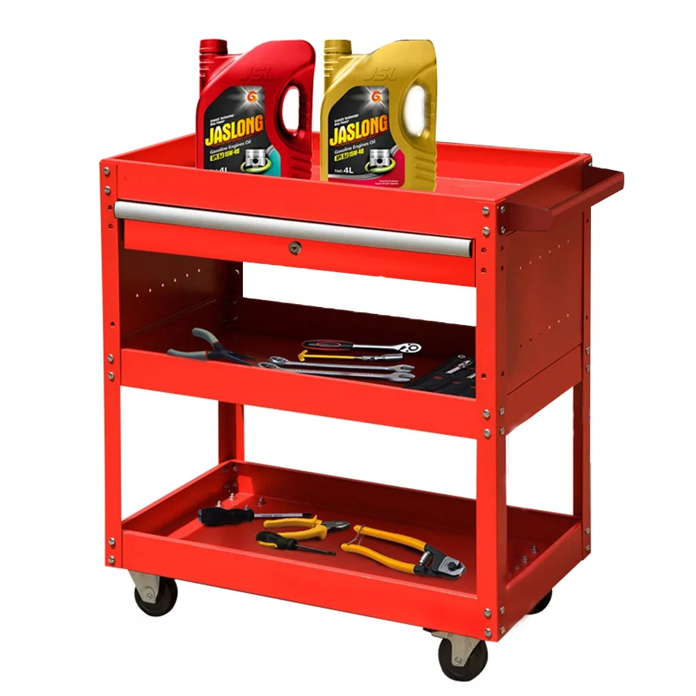 Black 4-Wheel Rolling Tool Cart M820692
