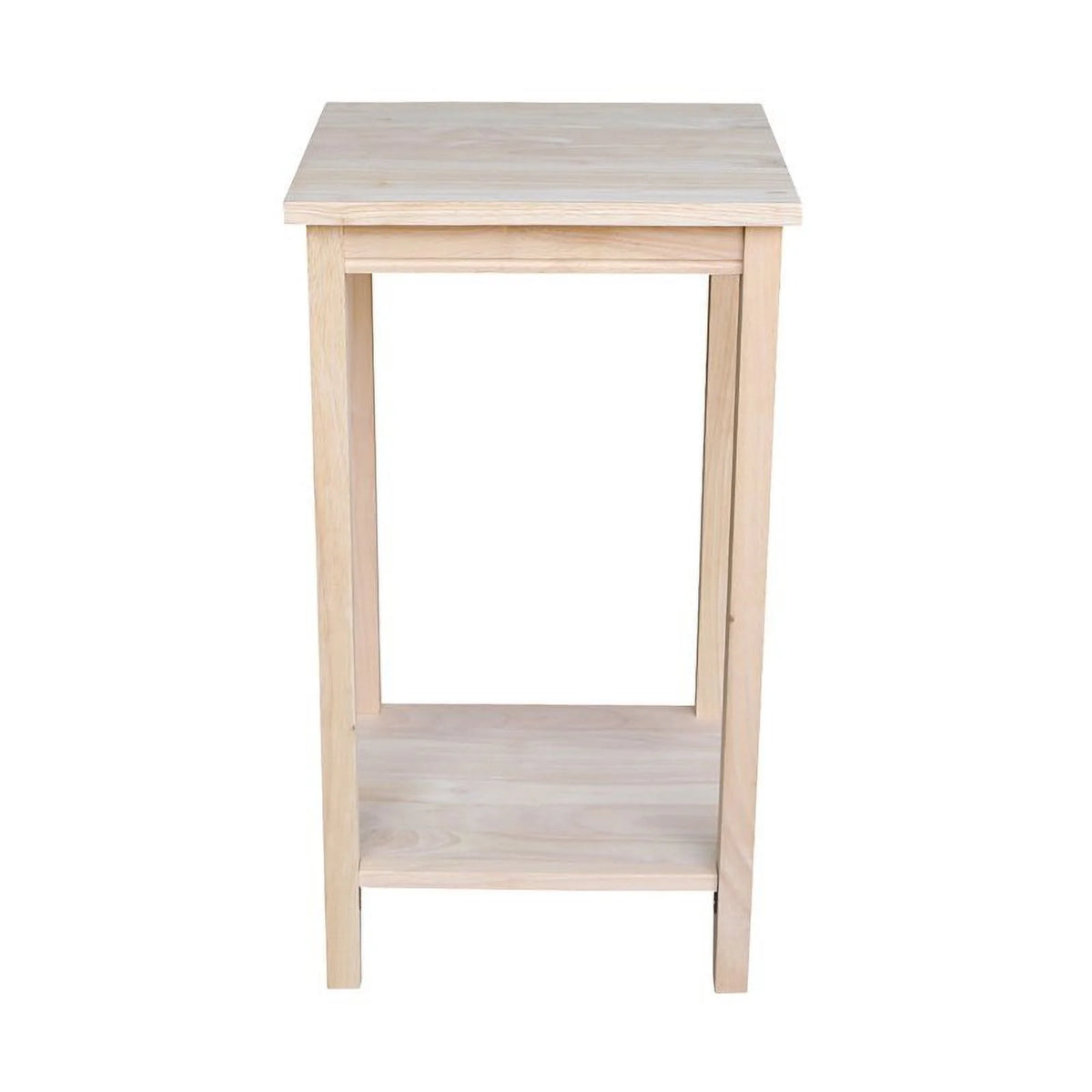 Solid Wood Unfinished Accent Table D7124