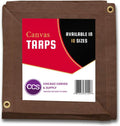Gold 12 by 20 Feet Waterproof Canvas Tarp with Rustproof Grommets V7091